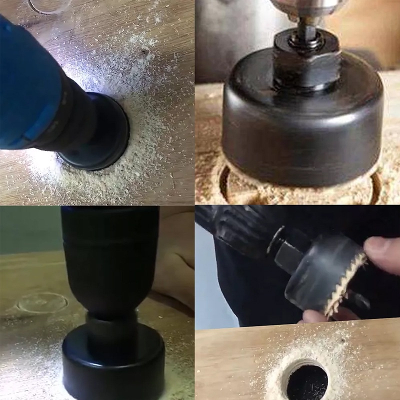 โฮลซอว์ เจาะไม้ ชุด 11 ชิ้น ขนาดรู 19, 22, 25, 32, 38, 44, 51, 64 mm.