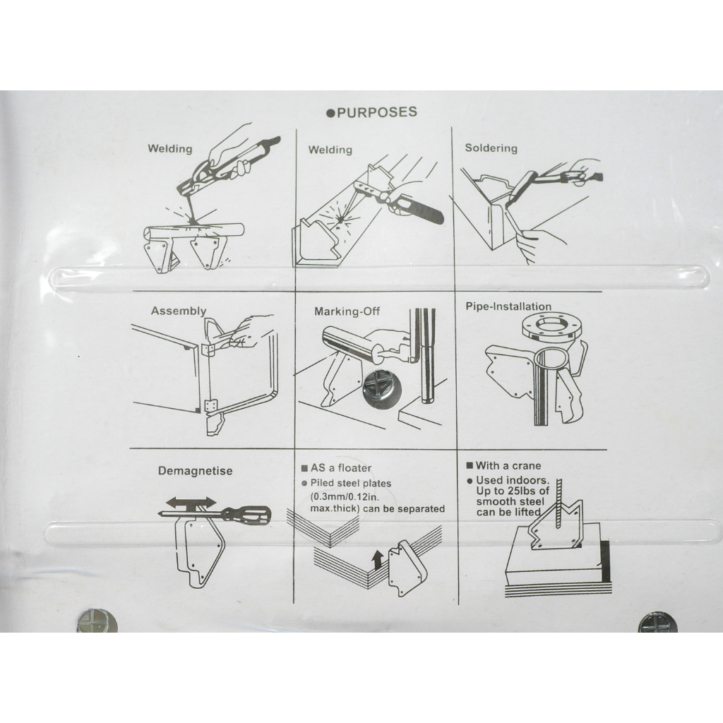 จิ๊กแม่เหล็กเอนกประสงค์ แม่เหล็กจับฉาก ขนาดเล็ก ตัวเข้ามุมฉาก ฉากแม่เหล็ก จับฉาก เข้ามุม เชื่อมโลหะ งานเหล็ก 6 ชิ้น/แพ็ค